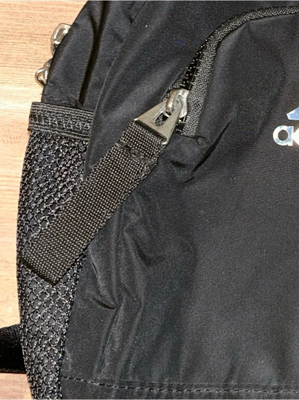adidas Black Mini Backpack with Iridescent Logo - Picture 5 of 10